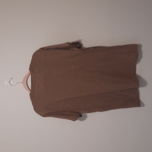 Banana Republic Brown Short Sleeve Henley - Picture 2 of 5